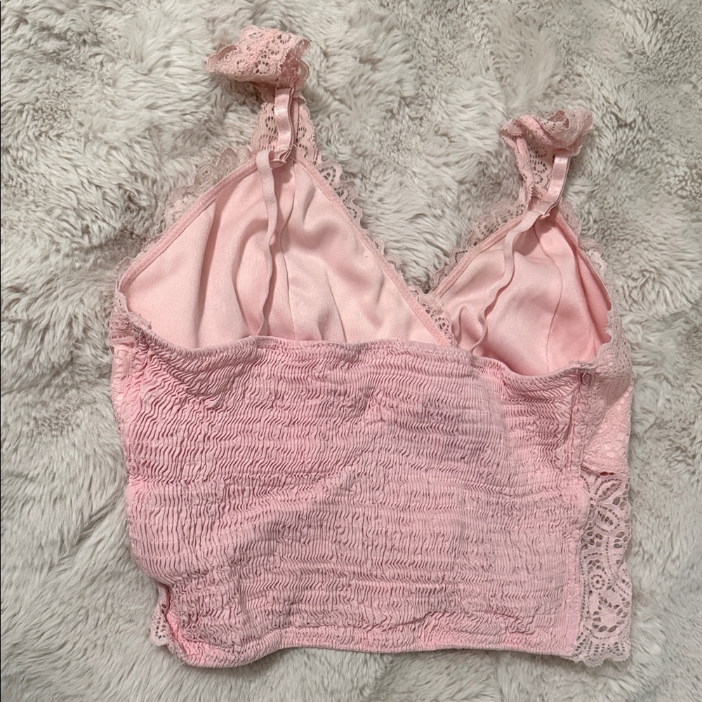 Pink Lace Bralette- BKE core size M - Picture 3 of 5